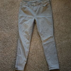 Old Navy Women's Skinny Jeans - Light Gray
